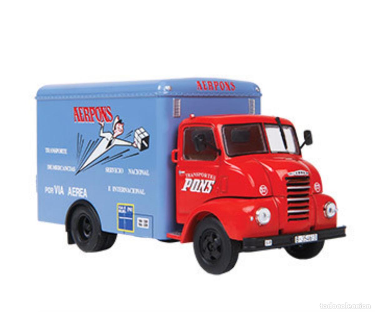 Modelli in scala: Cami&oacute;n cl&aacute;sico Ebro B-35C de Transportes Pons, 1966 (Escala 1:43) Ixo, Ebro b35C / b35 C, n40