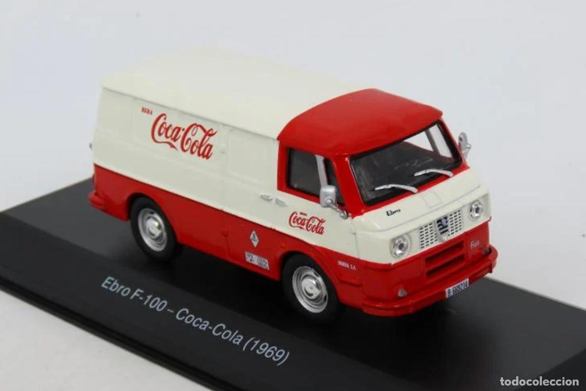 Modelos a escala: Furgon Ebro F100 Coca-Cola , 1969 (Escala 1:43) Coca Cola, salvat ixo, Veh&iacute;culo reparto, cami&oacute;n