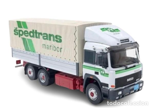 Modelli in scala: Iveco Fiat Turbostar 190.36 / Cami&oacute;n cl&aacute;sico de Spedtrans Maribor (antigua Yugoslavia). Escala 1/43