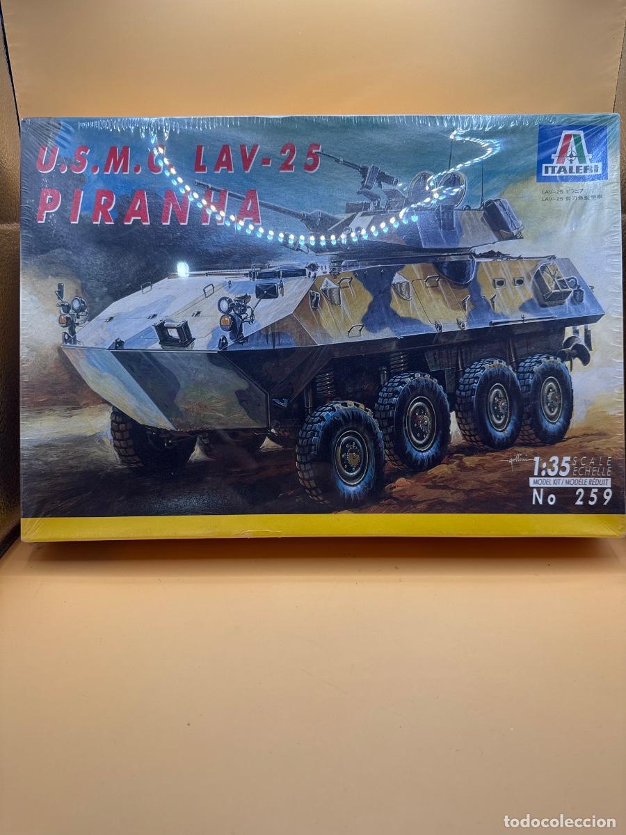 Mod&egrave;les r&eacute;duits: ITALERI N&ordm; 259 &ndash; LAV-25 PIRANHA U.S.M.C. &ndash; BLINDADO MARINES USA &ndash; ESCALA 1:35 &ndash; NUEVO PRECINTADO