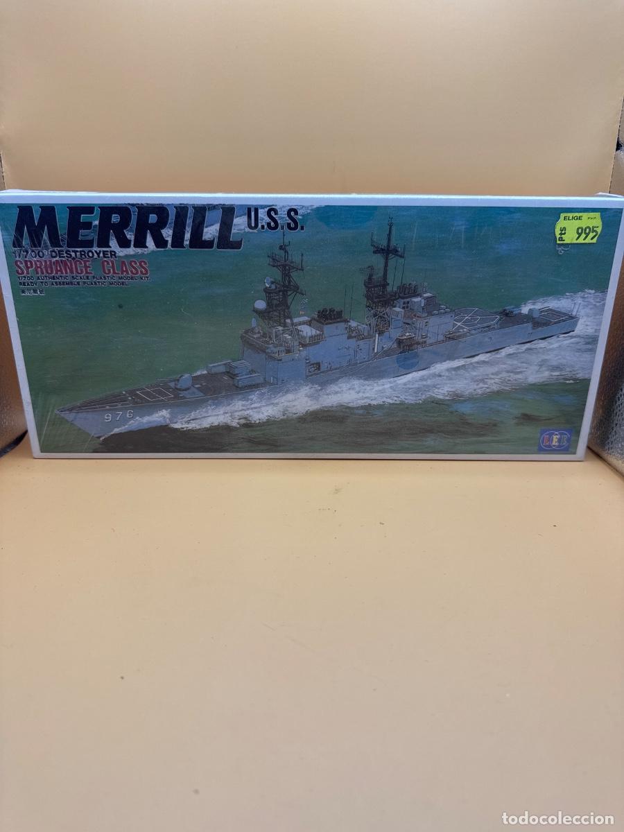 Mod&egrave;les r&eacute;duits: LEE USS MERRILL DD-976 &ndash; DESTRUCTOR ESTADOUNIDENSE CLASE SPRUANCE &ndash; MAQUETA BARCO MILITAR 1:700 &ndash; NU