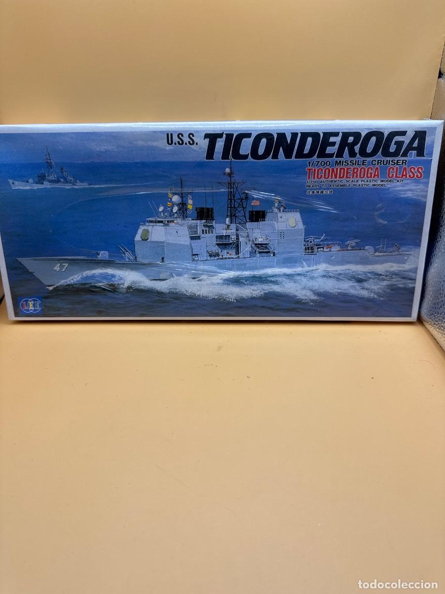 Scale Models: USS TICONDEROGA CG-47 &ndash; CRUCERO LANZAMISILES USA &ndash; MAQUETA BARCO MILITAR ESCALA 1:700 &ndash; NUEVO EN CAJ
