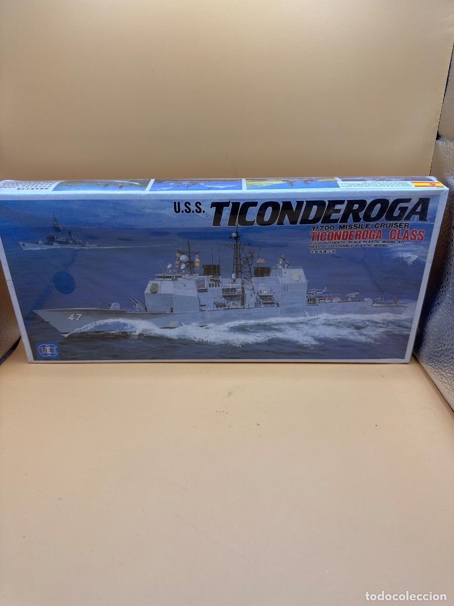 Scale Models: USS TICONDEROGA CG-47 &ndash; CRUCERO LANZAMISILES USA &ndash; MAQUETA NAVAL MILITAR 1:700 &ndash; NUEVO EN CAJA