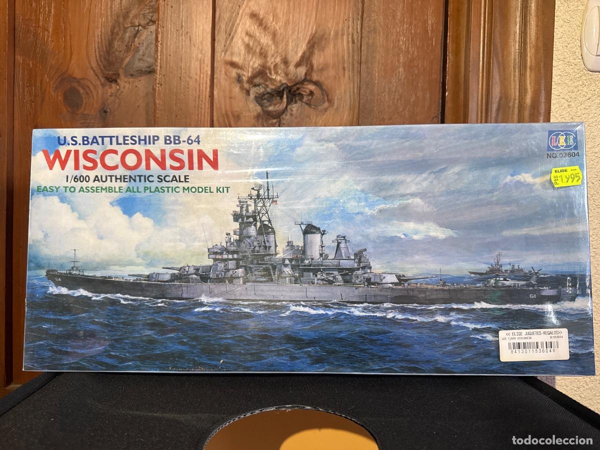 Mod&egrave;les r&eacute;duits: USS WISCONSIN BB-64 &ndash; ACORAZADO ESTADOUNIDENSE II GUERRA MUNDIAL &ndash; MAQUETA BARCO MILITAR ESCALA 1:60