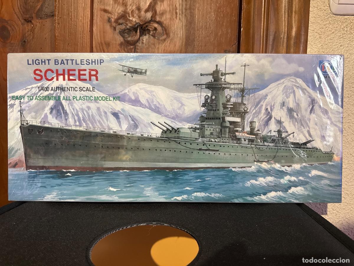 Scale Models: LEE ADMIRAL SCHEER &ndash; ACORAZADO DE BOLSILLO ALEM&Aacute;N KRIEGSMARINE II GUERRA MUNDIAL &ndash; MAQUETA 1:600 NUE