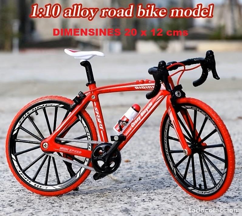 Modelos a escala: NUEVA MINIATURA BICICLETA DE METAL - DIMENSIONES 20 x 12 cms - ESC 1/10