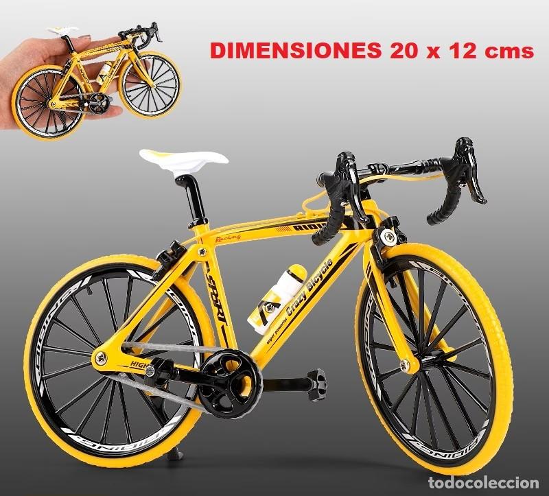 Modelos a escala: NUEVA MINIATURA BICICLETA DE METAL - DIMENSIONES 20 x 12 cms - ESC 1/10