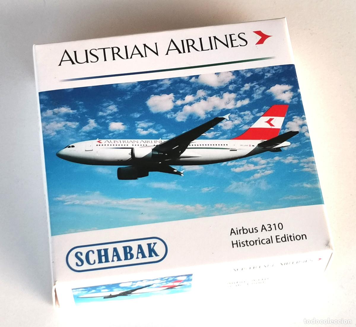 Modelos a escala: SCHABAK 1:600 ● AUSTRIAN Airbus A310 &rdquo;Historical Edition&rdquo; (OE-LAA c1989) Diecast metal