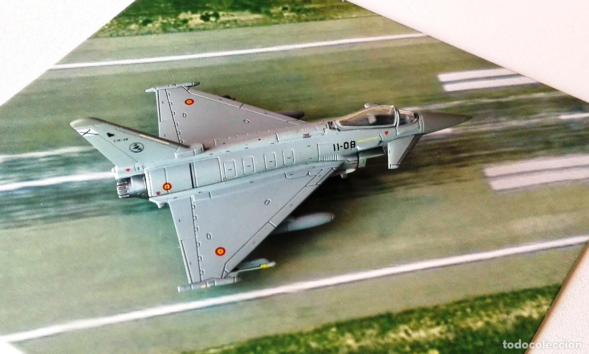 Modelos a escala: HERPA Wings 1:200 ● Eurofighter TYPHOON C.16 Ej&eacute;rcito del Aire (Ala 11 Mor&oacute;n) Metal, NUEVO