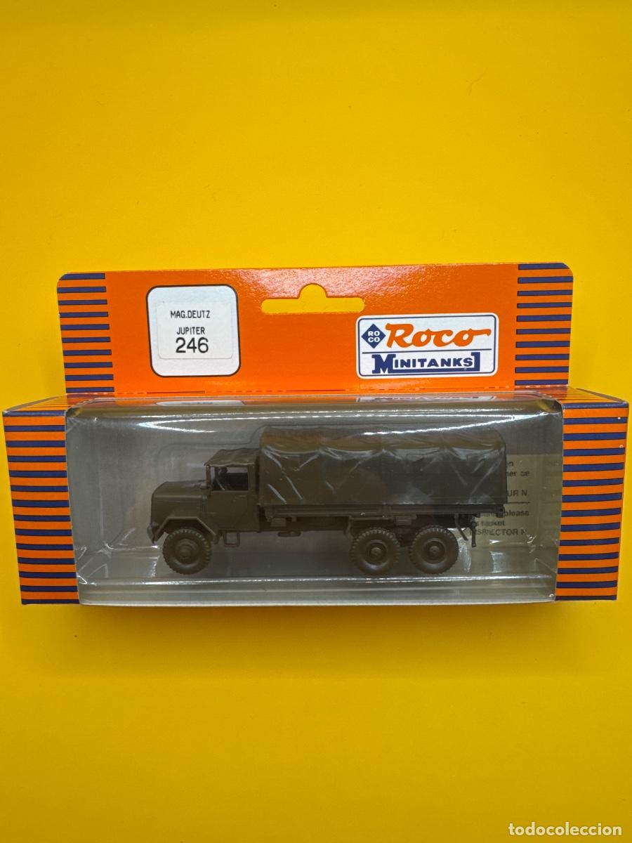 Modelos a escala: ROCO MINITANKS 246 &ndash; CAMI&Oacute;N MILITAR MAGIRUS DEUTZ JUPITER 6X6 &ndash; BUNDESWEHR &ndash; ESCALA H0 1:87 &ndash; CAJA O
