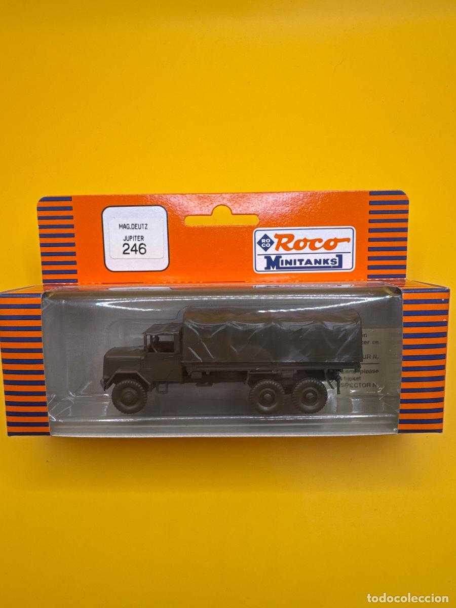 Modelos a escala: ROCO MINITANKS 246 &ndash; CAMI&Oacute;N MILITAR MAGIRUS DEUTZ JUPITER 6X6 &ndash; BUNDESWEHR &ndash; ESCALA H0 1:87 &ndash; CAJA O