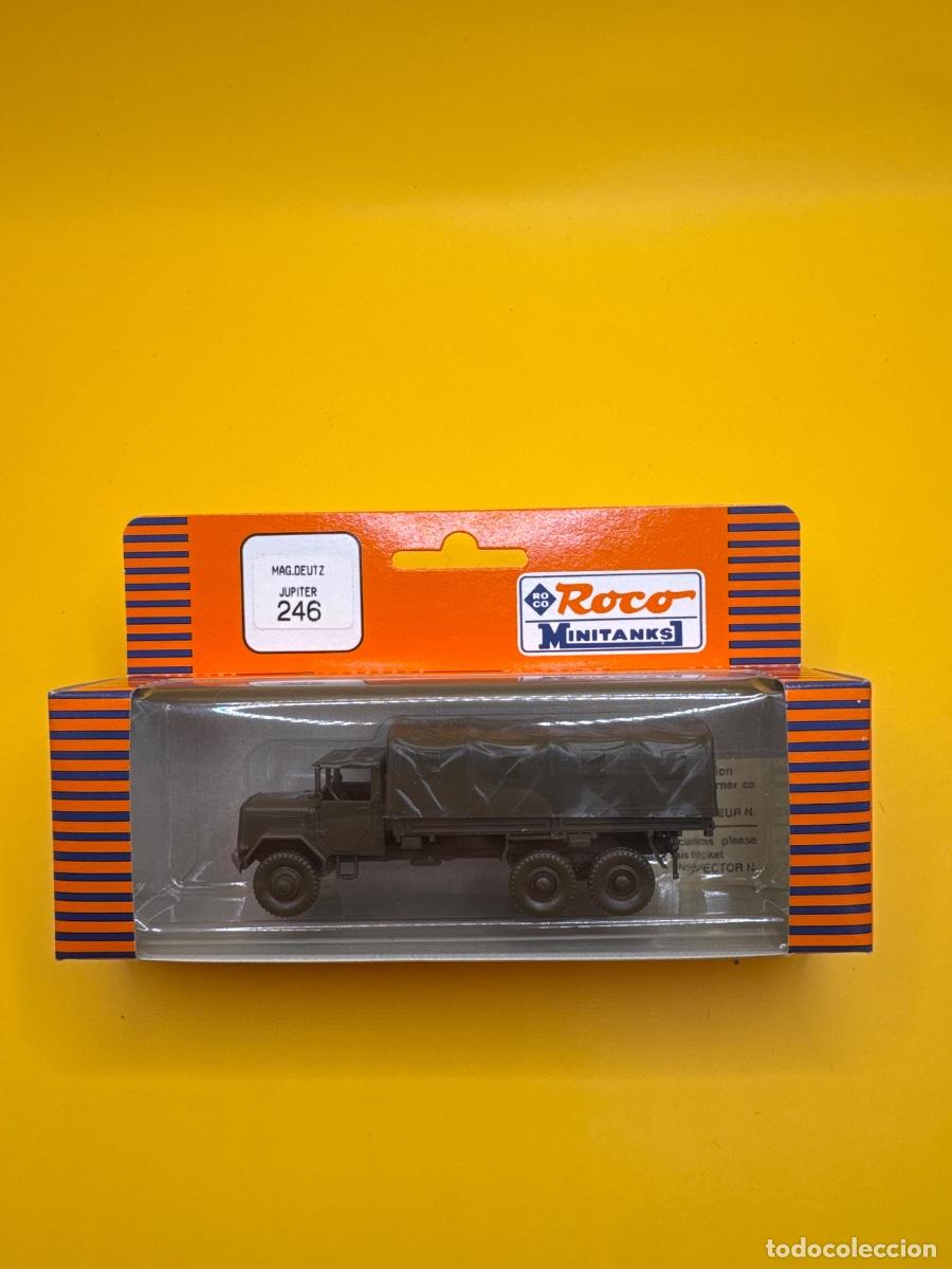 Modelos a escala: ROCO MINITANKS 246 &ndash; CAMI&Oacute;N MILITAR MAGIRUS DEUTZ JUPITER 6X6 &ndash; BUNDESWEHR &ndash; ESCALA H0 1:87 &ndash; CAJA O