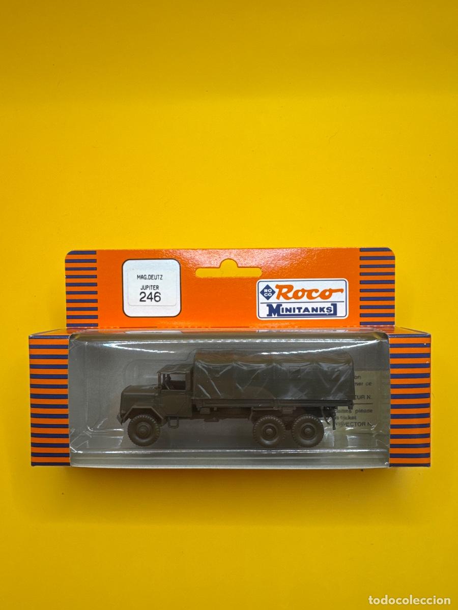 Modelos a escala: ROCO MINITANKS 246 &ndash; CAMI&Oacute;N MILITAR MAGIRUS DEUTZ JUPITER 6X6 &ndash; BUNDESWEHR &ndash; ESCALA H0 1:87 &ndash; CAJA O