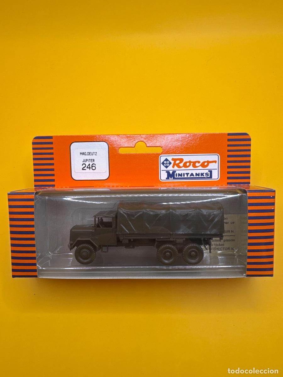 Modelos a escala: ROCO MINITANKS 246 &ndash; CAMI&Oacute;N MILITAR MAGIRUS DEUTZ JUPITER 6X6 &ndash; BUNDESWEHR &ndash; ESCALA H0 1:87 &ndash; CAJA O
