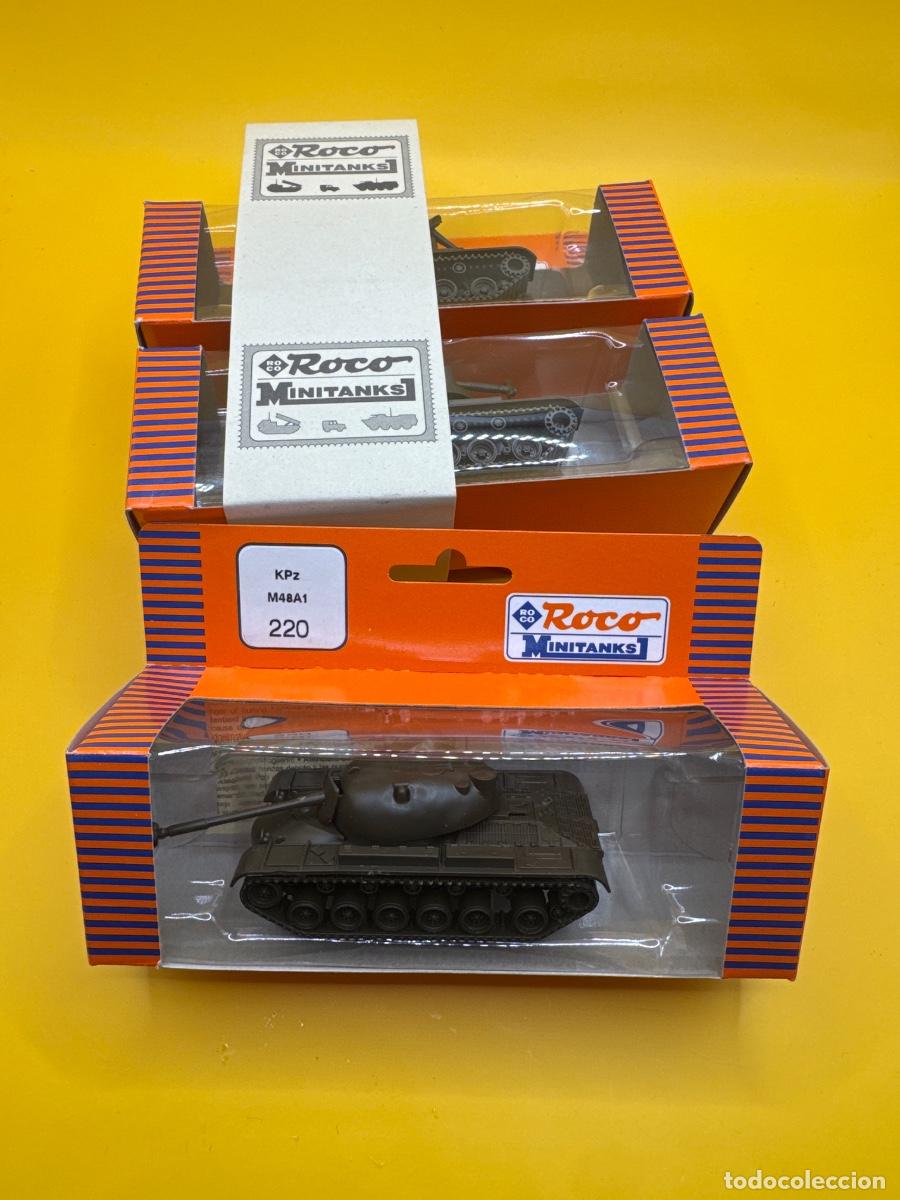 Modelos a escala: Pack original ROCO MINITANKS 220 &ndash; TANQUE M48A1 PATTON &ndash; CARRO DE COMBATE MILITAR &ndash; CAJA ORIGINAL