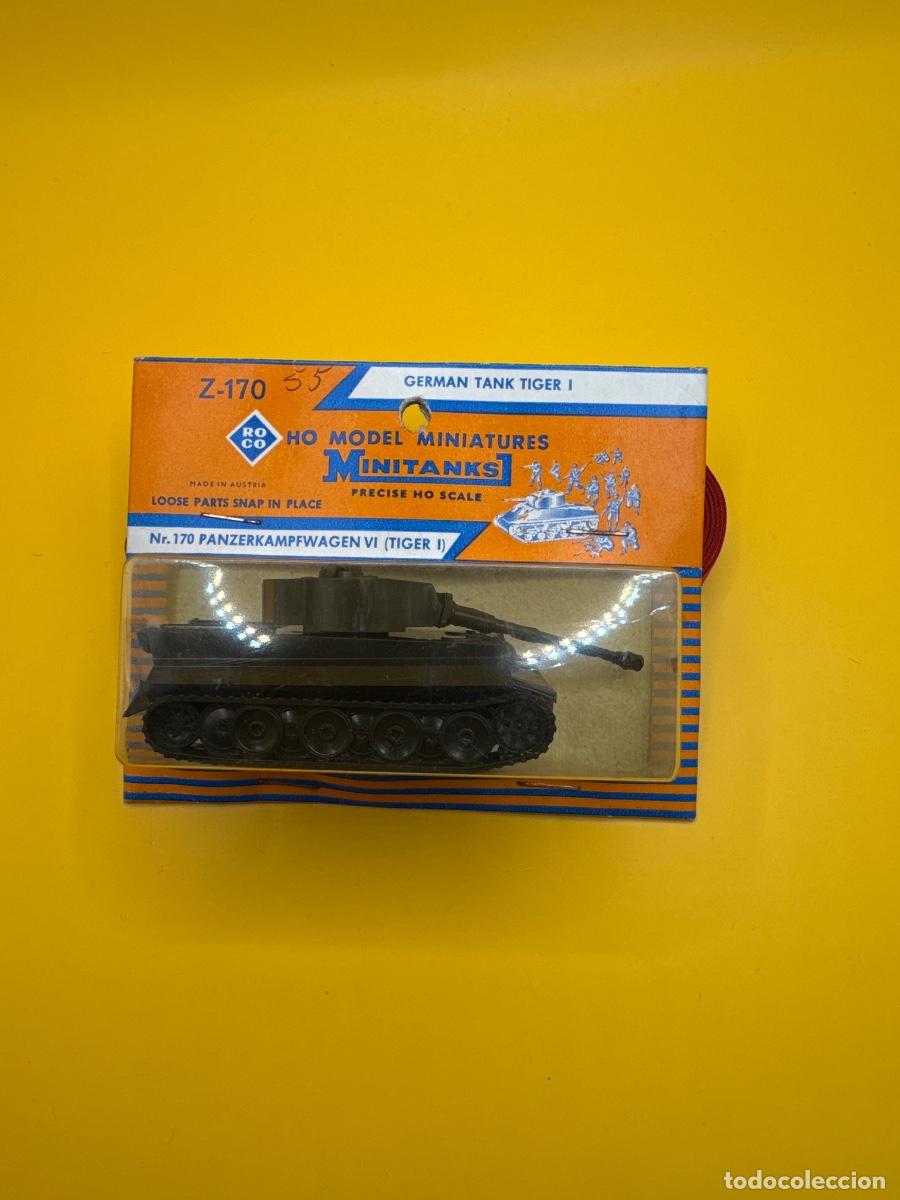 Modelos em escala: ANTIGUO ROCO MINITANKS Z-170 &ndash; TIGER I PANZER VI ALEM&Aacute;N WWII &ndash; MADE IN AUSTRIA &ndash; BL&Iacute;STER ORIGINAL VI