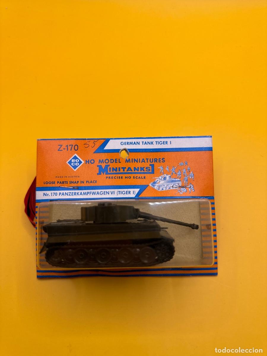 Modelos em escala: ANTIGUO ROCO MINITANKS Z-170 &ndash; TIGER I PANZER VI ALEM&Aacute;N WWII &ndash; MADE IN AUSTRIA &ndash; BL&Iacute;STER ORIGINAL VI