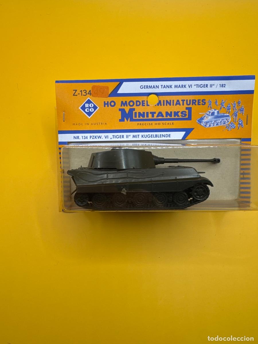 Modelos em escala: ANTIGUO ROCO MINITANKS Z-134 &ndash; TIGER II K&Ouml;NIGSTIGER ALEM&Aacute;N WWII &ndash; MADE IN AUSTRIA &ndash; CAJA ORIGINAL 1:
