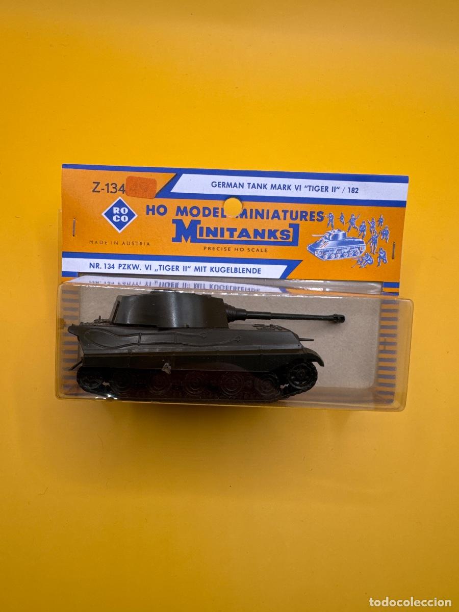 Modelos em escala: ANTIGUO ROCO MINITANKS Z-134 &ndash; TIGER II K&Ouml;NIGSTIGER ALEM&Aacute;N WWII &ndash; MADE IN AUSTRIA &ndash; CAJA ORIGINAL 1: