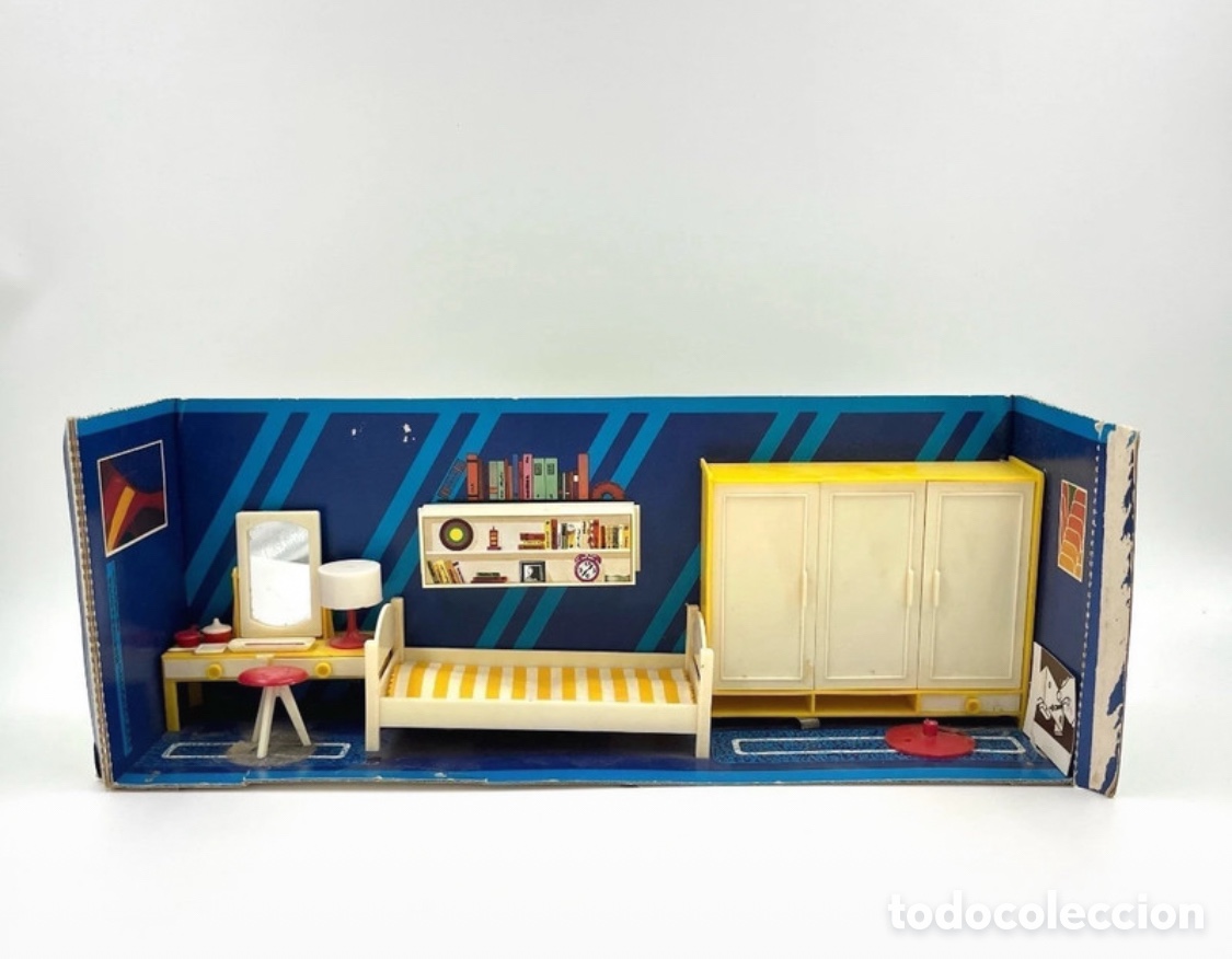 Modelos a escala: Modella Vintage &ndash; Dormitorio juvenil para casa de mu&ntilde;ecas &ndash; Ref. 463/41101