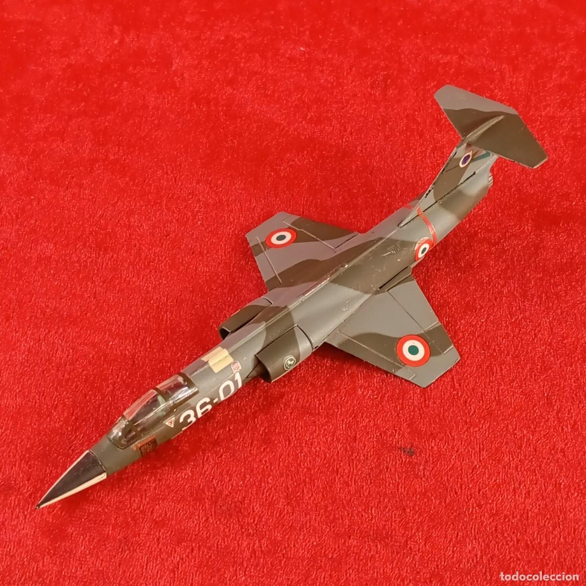 Modelos a escala: LOOCKHEED F-104 STARFIGHTER - FUERZA AEREA ITALIANA - A ESCALA - VINTAGE - 16,5 CM LARGO - 09