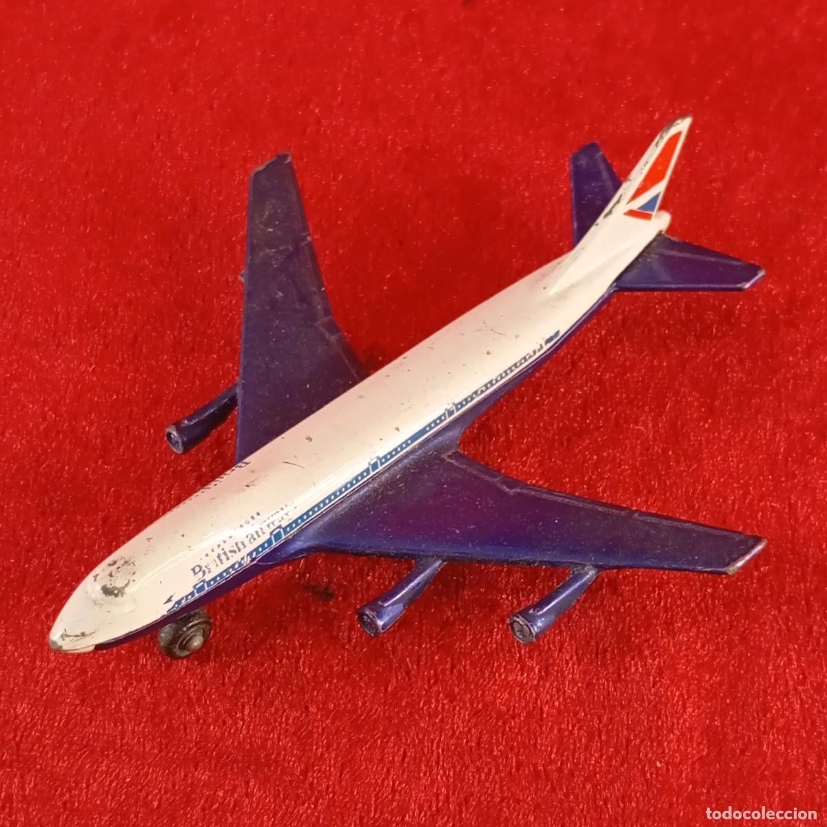 Modelos a escala: BOEING 747 BRITISH AIRWAYS - 1973 - MATCHBOX - A ESCALA - VINTAGE - 16,5 CM LARGO - 10