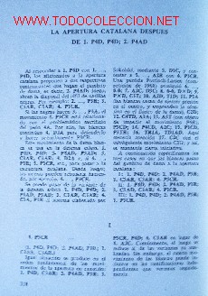 Coleccionismo deportivo: AJEDREZ - LA APERTURA CATALANA - Foto 5