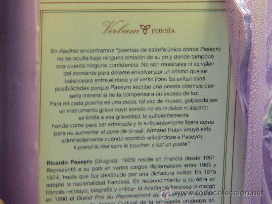Coleccionismo deportivo: Chess. Ajedrez - Ricardo Paseyro - Foto 3