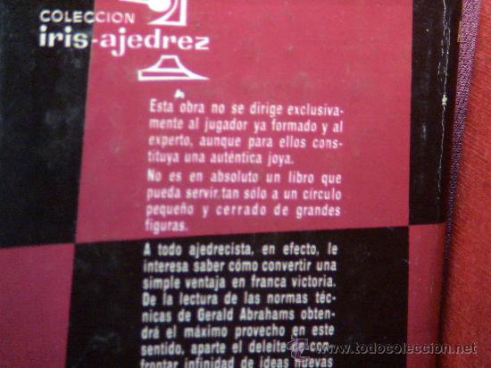 Coleccionismo deportivo: Chess. La t&eacute;cnica en ajedrez - Gerald Abrahams DESCATALOGADO!!! - Foto 4