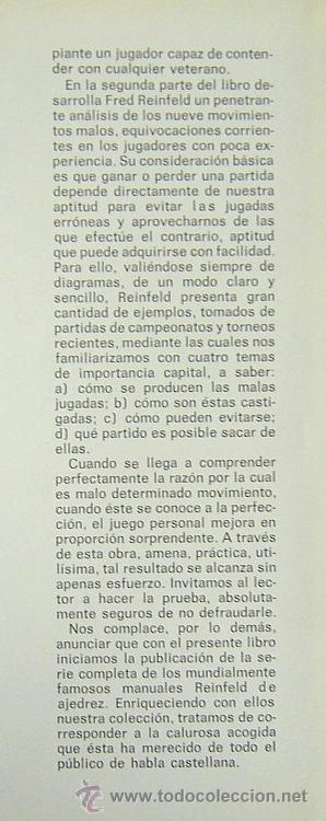 Coleccionismo deportivo: PRIMER LIBRO DE AJEDREZ - I. A. HOROWITZ Y FRED REINFELD - Foto 4