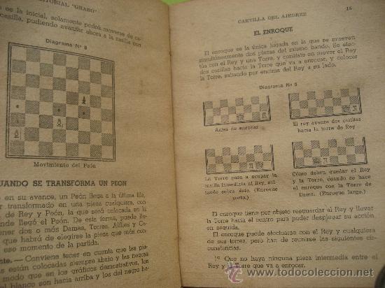 Coleccionismo deportivo: Cartilla del Ajedrez. E. Grabo. Ed. Grabo. 1946. - Foto 3