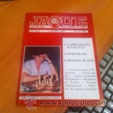 Coleccionismo deportivo: REVISTA DE AJEDREZ JAQUE Nº 219 1 JUNIO 1987 AÑO XVII. Lote 39717541