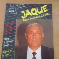 Coleccionismo deportivo: REVISTA DE AJEDREZ JAQUE Nº 295 15 NOVIEMBRE 1990 CHESS KARPOV KASPAROV ROMAN TORAN AÑO XX