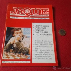 Coleccionismo deportivo: REVISTA DE AJEDREZ JAQUE CHESS Nº 197 1 JUNIO 1986