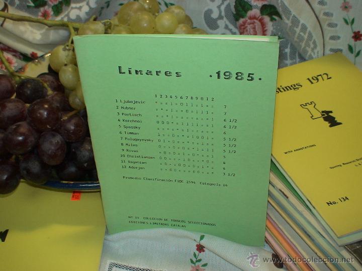 Coleccionismo deportivo: Ajedrez. Chess. Linares 1985 DESCATALOGADO!!! - Foto 1