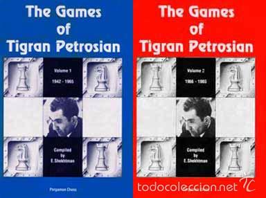 Coleccionismo deportivo: Ajedrez The Games of Tigran Petrosian Vol.1, 1942-1965 y Vol.2 1966-1983, Shekhtman CHESS ECHECS