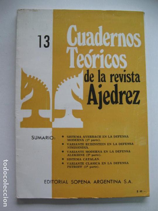 Coleccionismo deportivo: Cuadernos te&oacute;ricos de la revista ajedrez. N&ordm; 13 - Foto 1