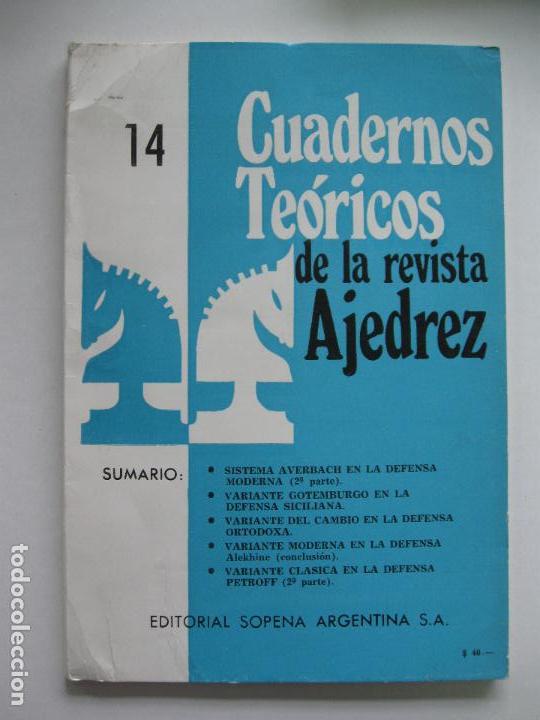 Coleccionismo deportivo: Cuadernos te&oacute;ricos de la revista ajedrez. N&ordm; 14 - Foto 1