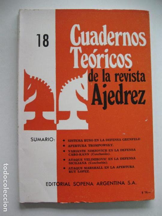Coleccionismo deportivo: Cuadernos te&oacute;ricos de la revista ajedrez. N&ordm;18 - Foto 1