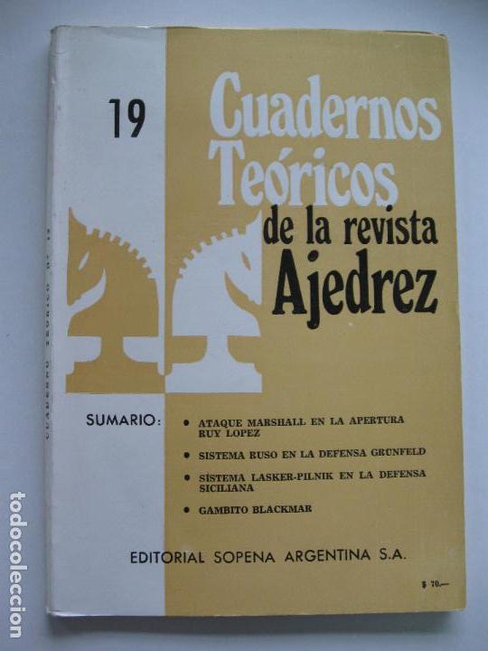 Coleccionismo deportivo: Cuadernos te&oacute;ricos de la revista ajedrez. N&ordm; 19 - Foto 1