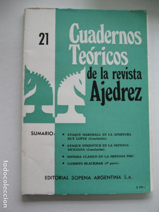 Coleccionismo deportivo: Cuadernos te&oacute;ricos de la revista ajedrez. N&ordm; 21 - Foto 1