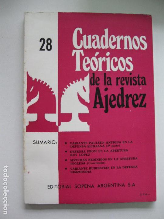 Coleccionismo deportivo: Cuadernos te&oacute;ricos de la revista ajedrez. N&ordm; 28 - Foto 1
