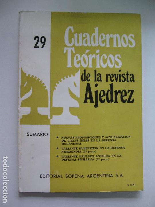 Coleccionismo deportivo: Cuadernos te&oacute;ricos de la revista ajedrez. N&ordm; 29 - Foto 1