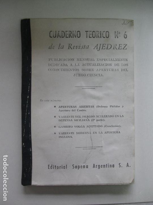 Coleccionismo deportivo: Cuadernos te&oacute;ricos de la revista ajedrez. N&ordm; 6 (copia) - Foto 1
