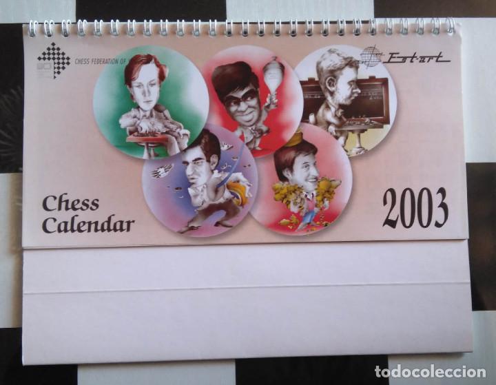 Coleccionismo deportivo: Calendario de Ajedrez A&ntilde;o 2003  Chess - Foto 1