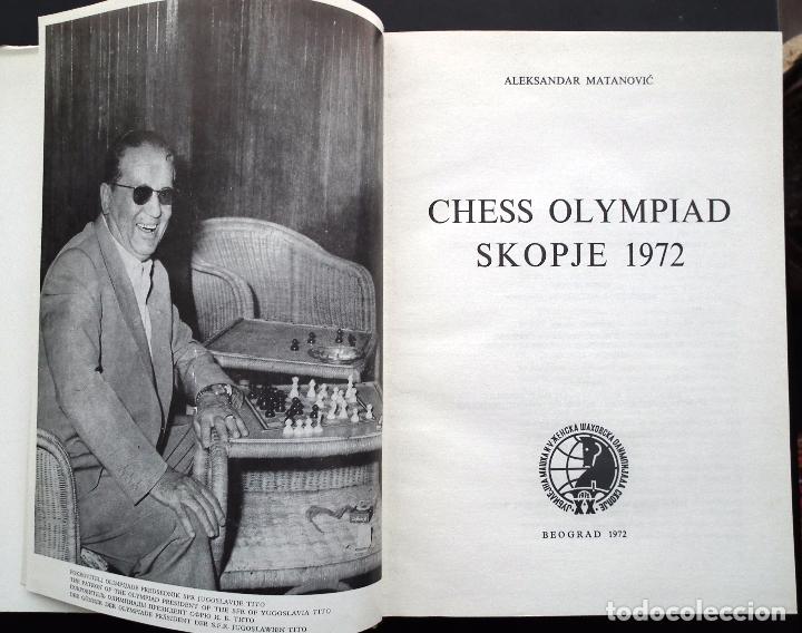 Coleccionismo deportivo: AJEDREZ CHESS OLYMPIAD SKOPJE 1972 - Foto 3