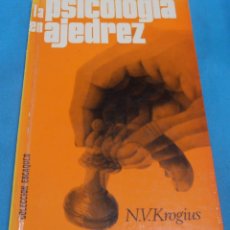 Coleccionismo deportivo: LA PSICOLOGIA EN AJEDREZ, N.V. KROGIUS. Lote 89620576