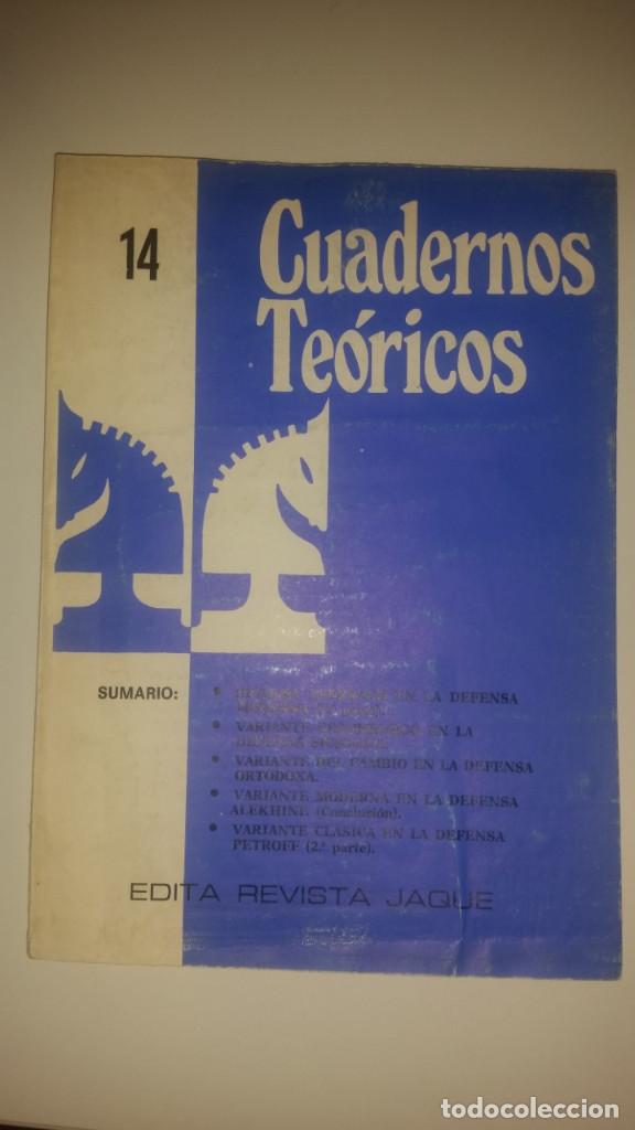 Coleccionismo deportivo: cuaderno teorico revista jaque n&ordm; 14 - Foto 1