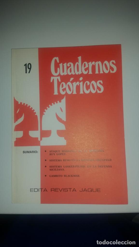 Coleccionismo deportivo: Cuadernos teoricos de la revista jaque n&ordm; 19 - Foto 1