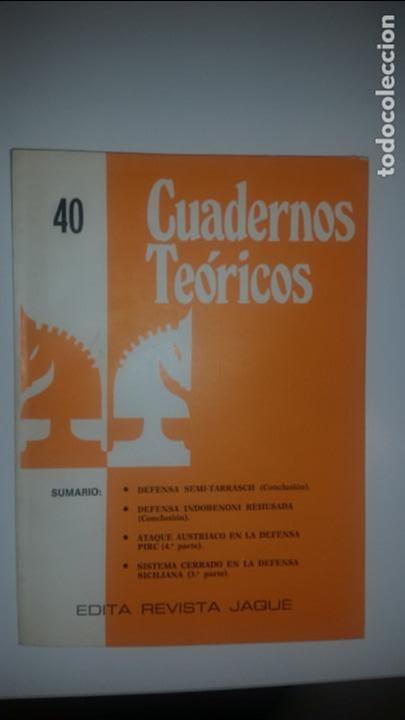 Coleccionismo deportivo: cuaderno teorico revista jaque n&ordm; 40 - Foto 1